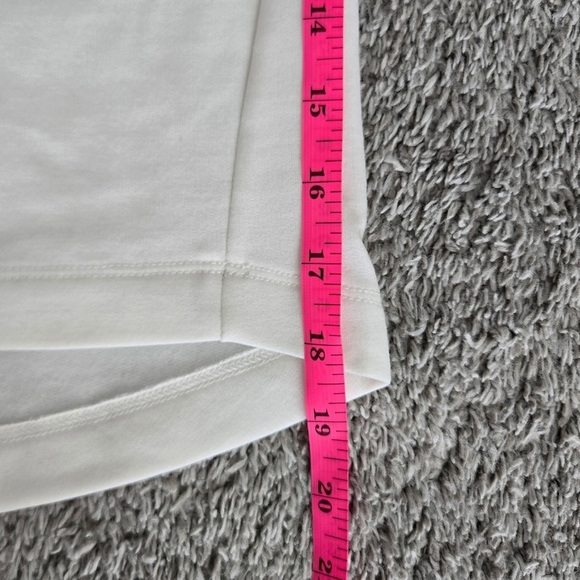 adidas Girls' Embroidered Training Lightweight Long Sleeve Pullover. Off White. - Picture 5 of 8